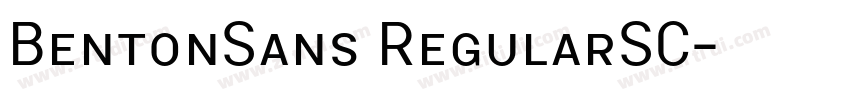 BentonSans RegularSC字体转换